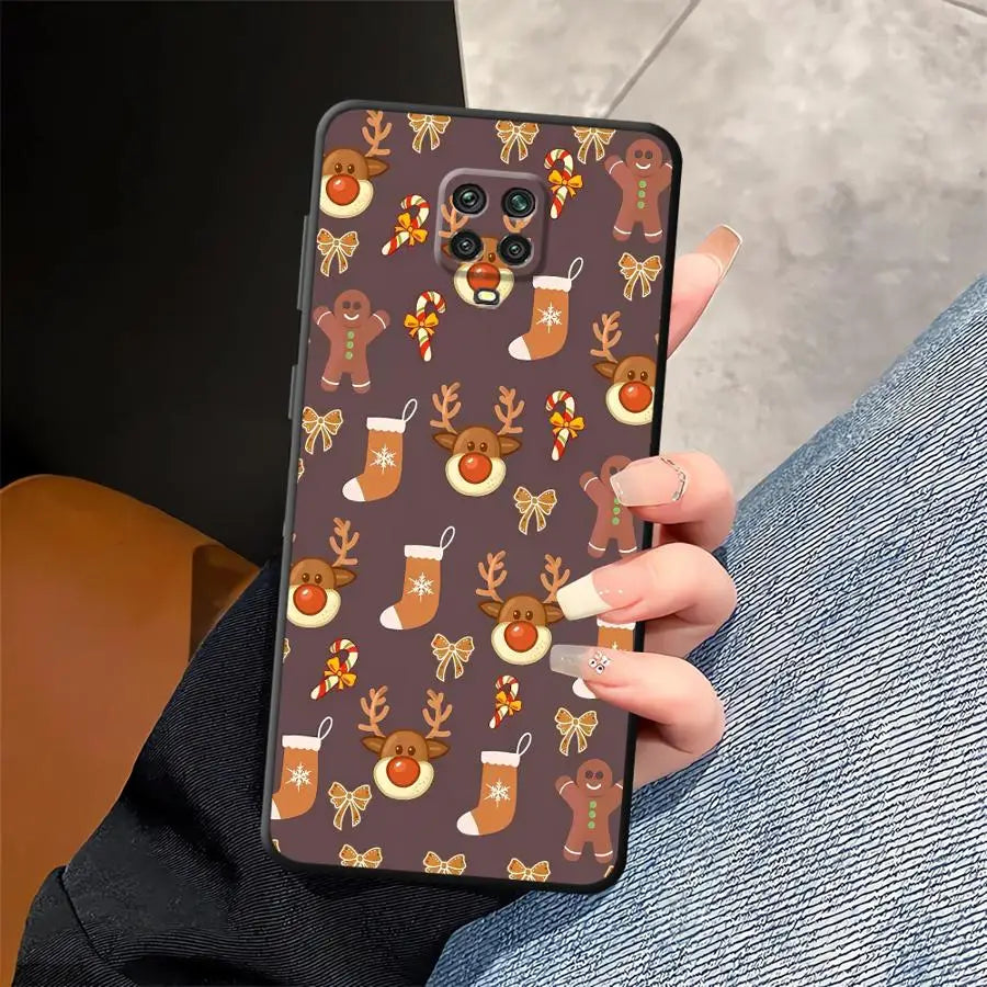 Hot Christmas Case for Xiaomi Redmi Note 12S 9s 11S 11 13 12 Pro Plus 10S 10 9 8 Pro Soft Back Phone Cover