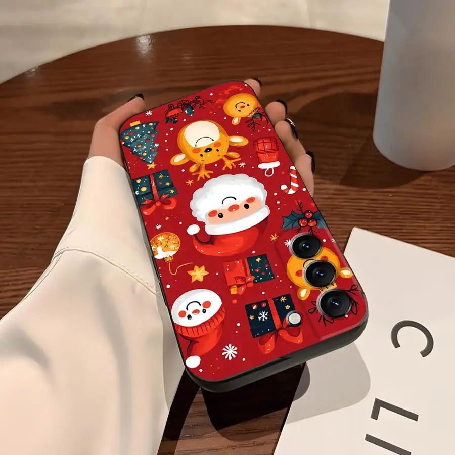 Hot Christmas Case for Samsung Galaxy S21 S24+ S23 FE S25 Ultra S25+ S20 S9 S24 Plus S22 Soft Back Phone Cover