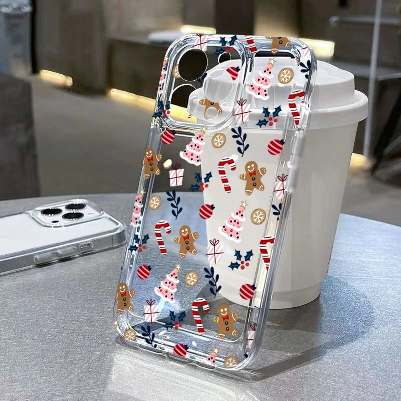 Christmas Tree Snowflake Gingerbread Man Case For Mi 11 Lite 5G 14 13 12 14T 13T 12T Cover