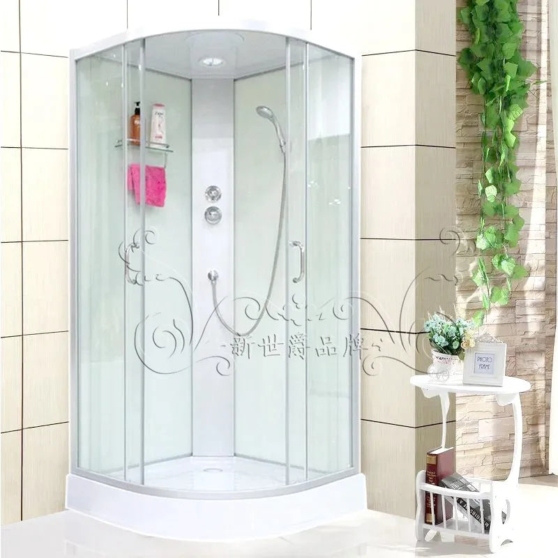 Integral shower room, bathroom, wet and dry separation