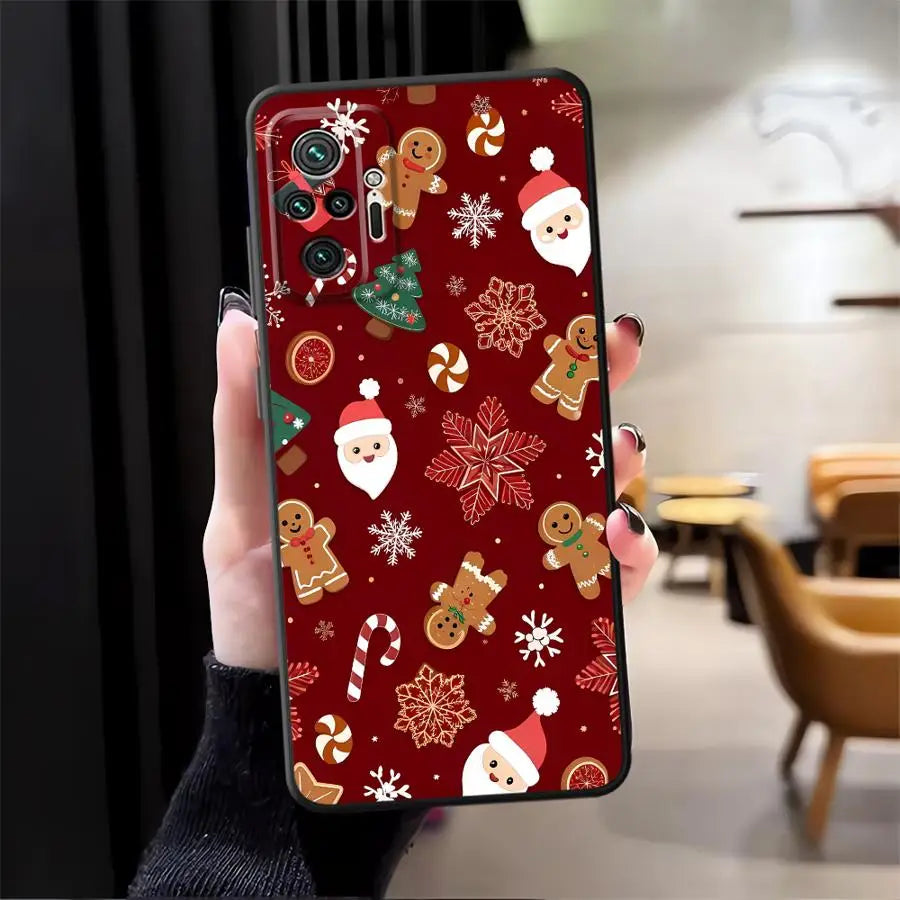 Hot Christmas Case for Xiaomi Redmi Note 12S 9s 11S 11 13 12 Pro Plus 10S 10 9 8 Pro Soft Back Phone Cover