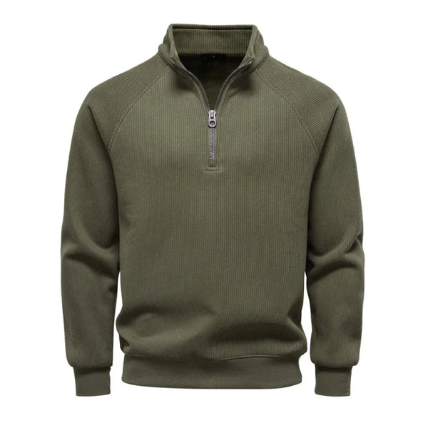 Half-Zip Fleece-Lined Men's Sweatshirt