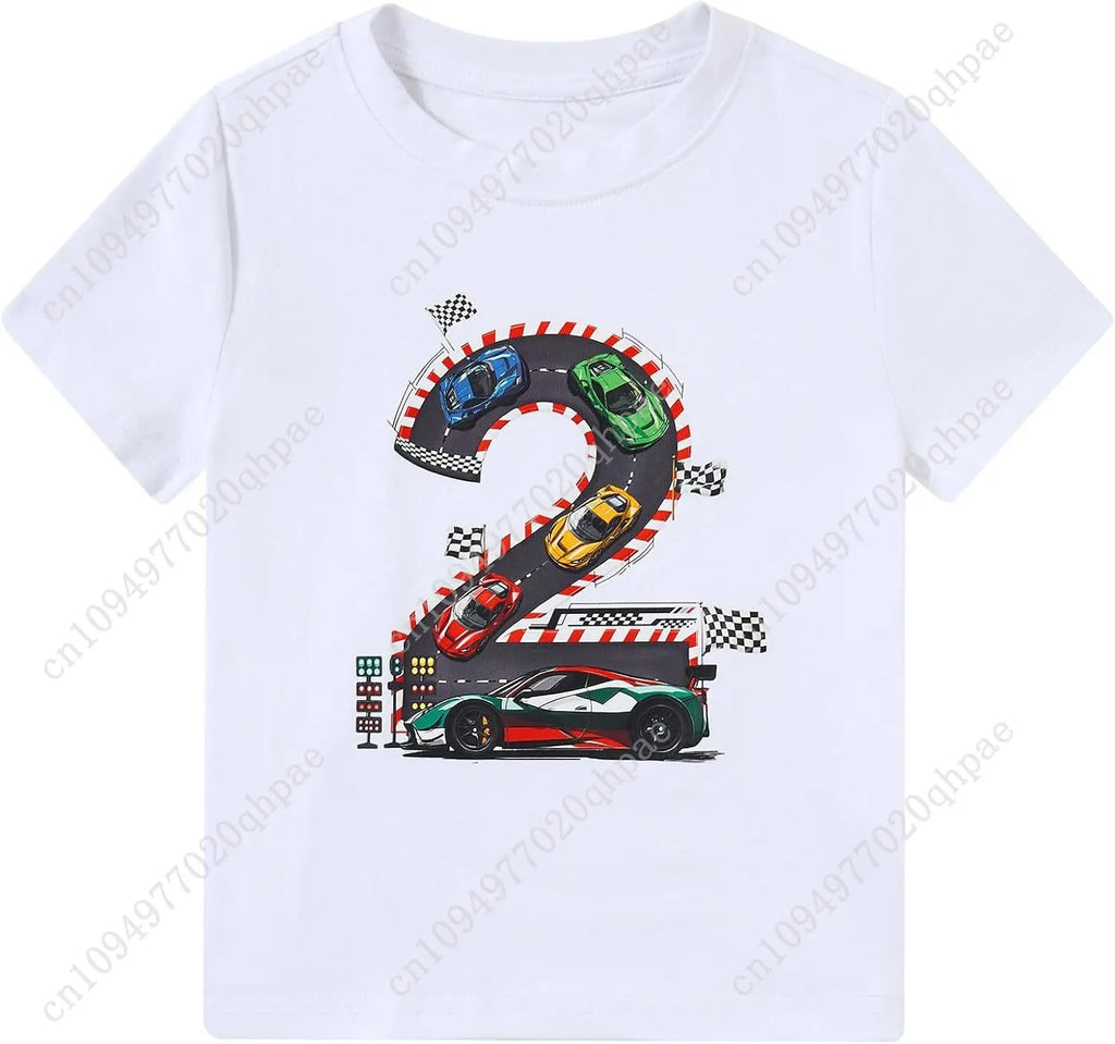 Boy Birthday Shirt 2-5 Years Cotton Party T-Shirt