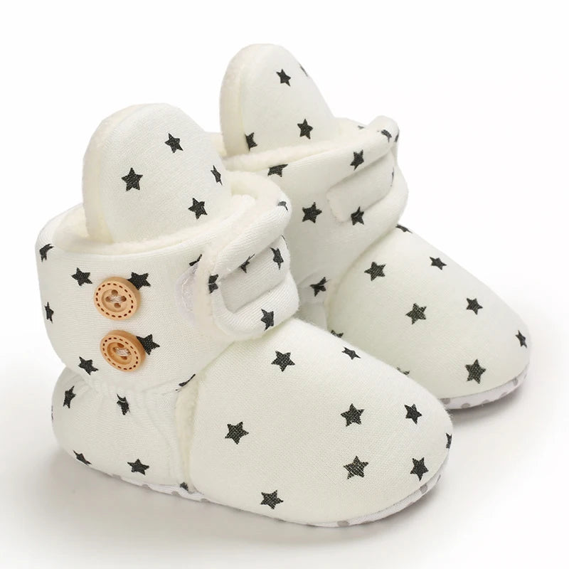 Winter Soft and Plush Starry Snow Boots